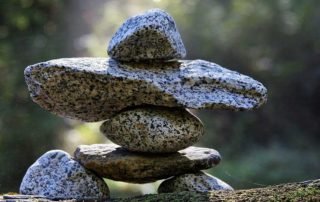 Pyramide aus Steinen